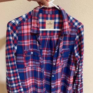 Hollister Flannel Button Down Shirt